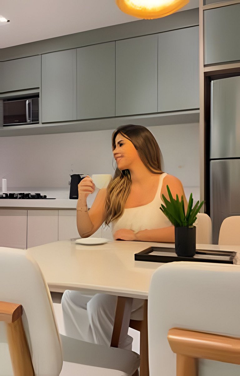 Apartamento Novo e Decorado com Vista Incrível