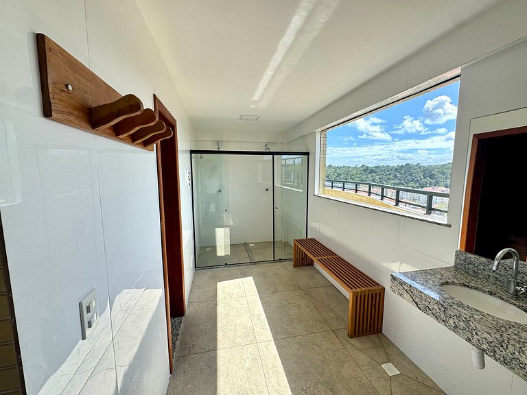 Apartamento com Área de Lazer na Cobertura