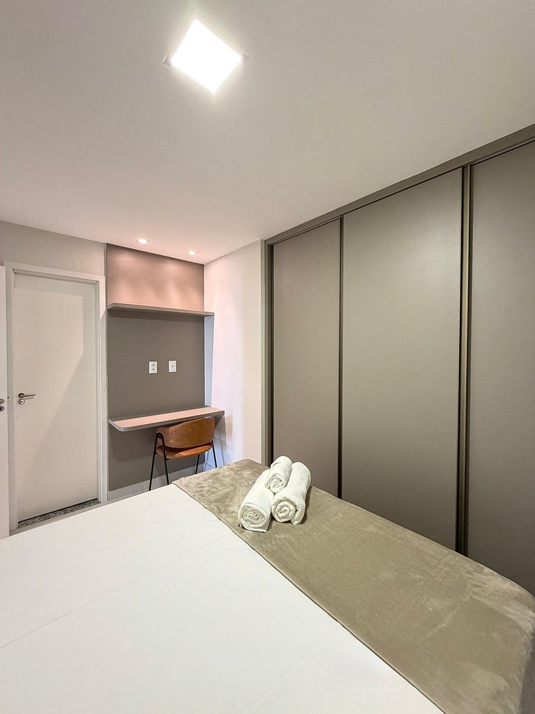 Apartamento Decorado Incrível Vista Mar