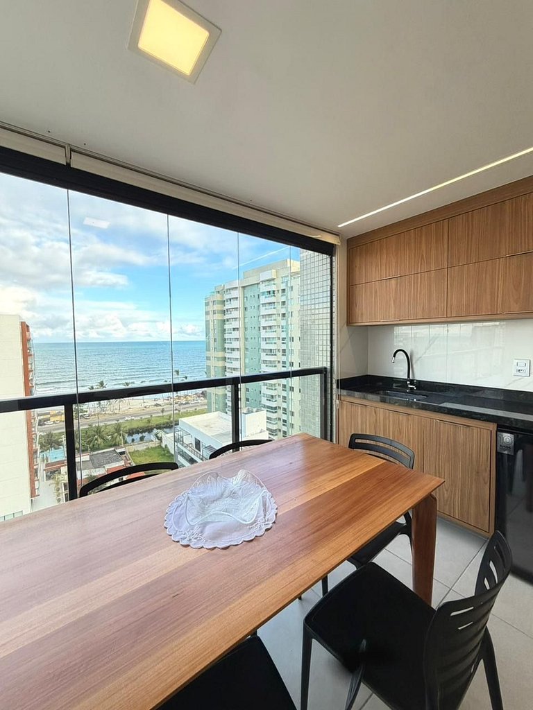 Apartamento Decorado Incrível Vista Mar