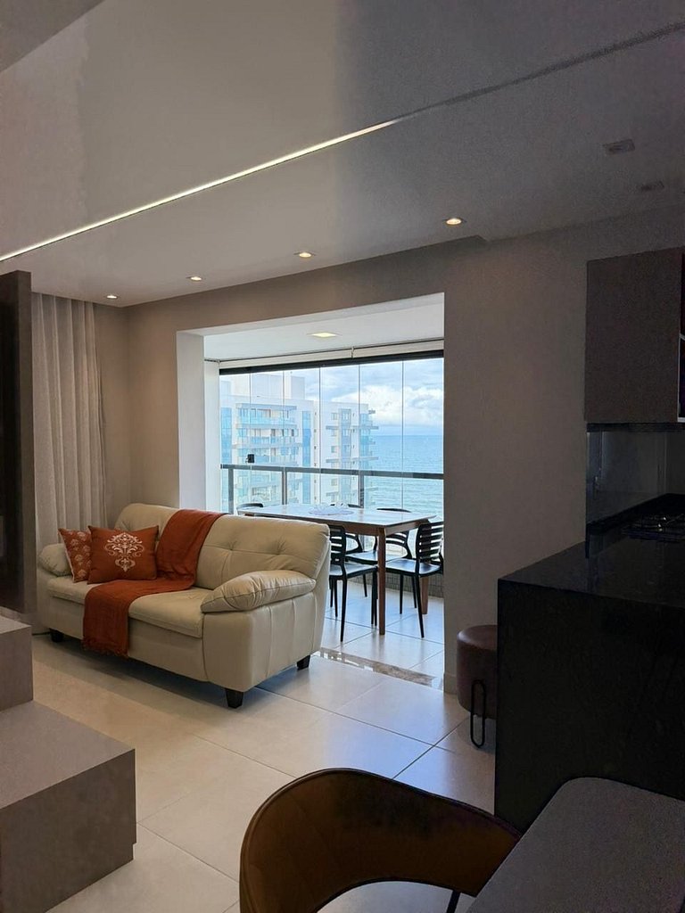 Apartamento Decorado Incrível Vista Mar