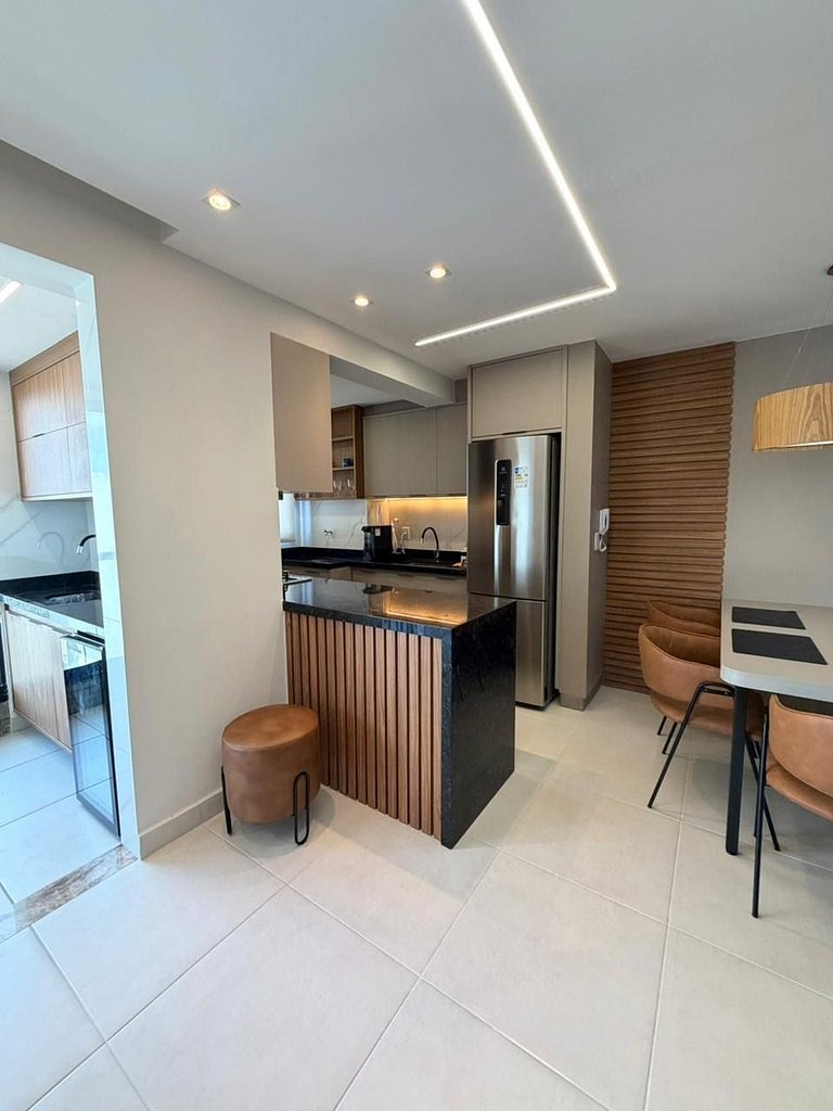 Apartamento Decorado Incrível Vista Mar