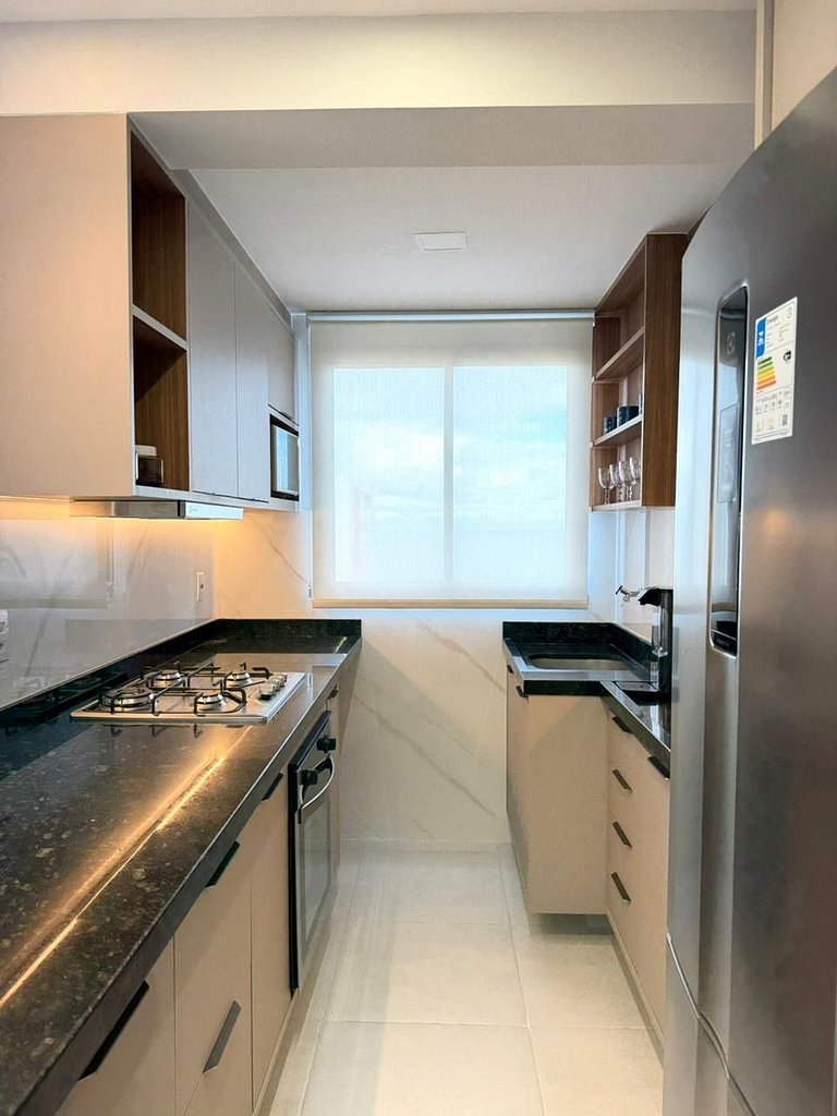 Apartamento Decorado Incrível Vista Mar