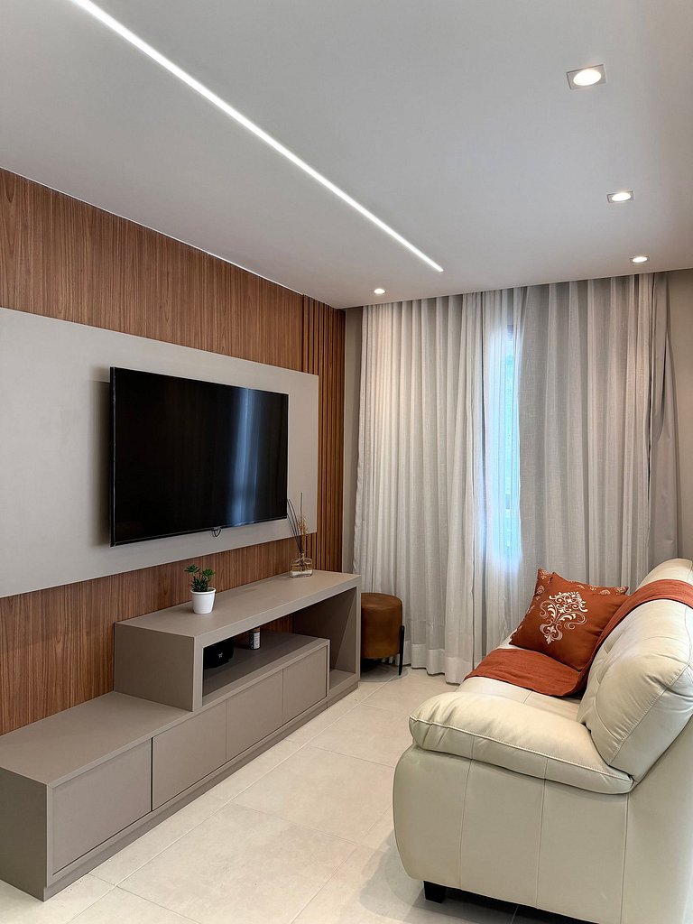 Apartamento Decorado Incrível Vista Mar