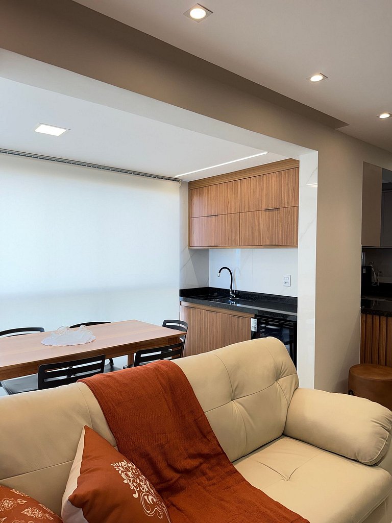 Apartamento Decorado Incrível Vista Mar