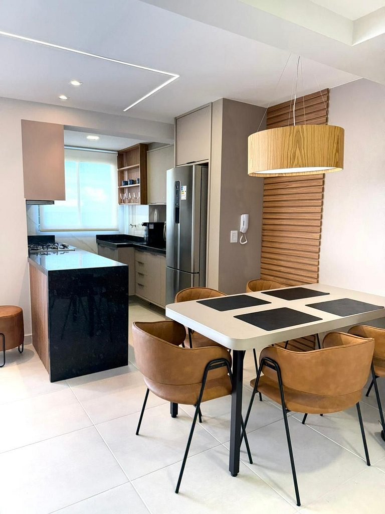 Apartamento Decorado Incrível Vista Mar