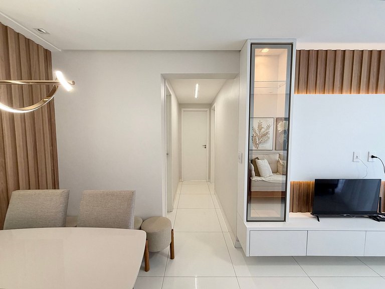 Apartamento Novo e Decorado com Vista Mar