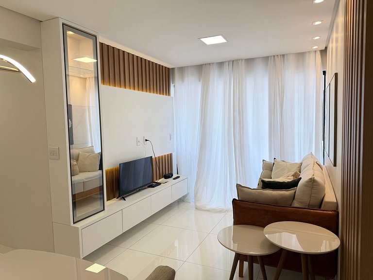 Apartamento Novo e Decorado com Vista Mar