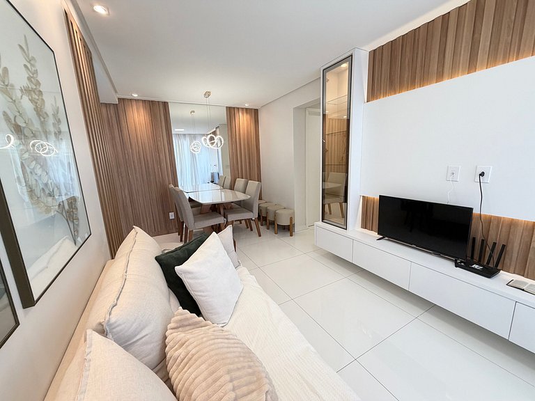 Apartamento Novo e Decorado com Vista Mar