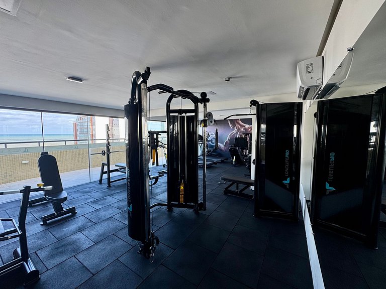 Apartamento Novo e Decorado com Vista Mar